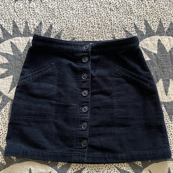 Marine Layer Maxine Mini Skirt in Navy - Picture 2 of 3